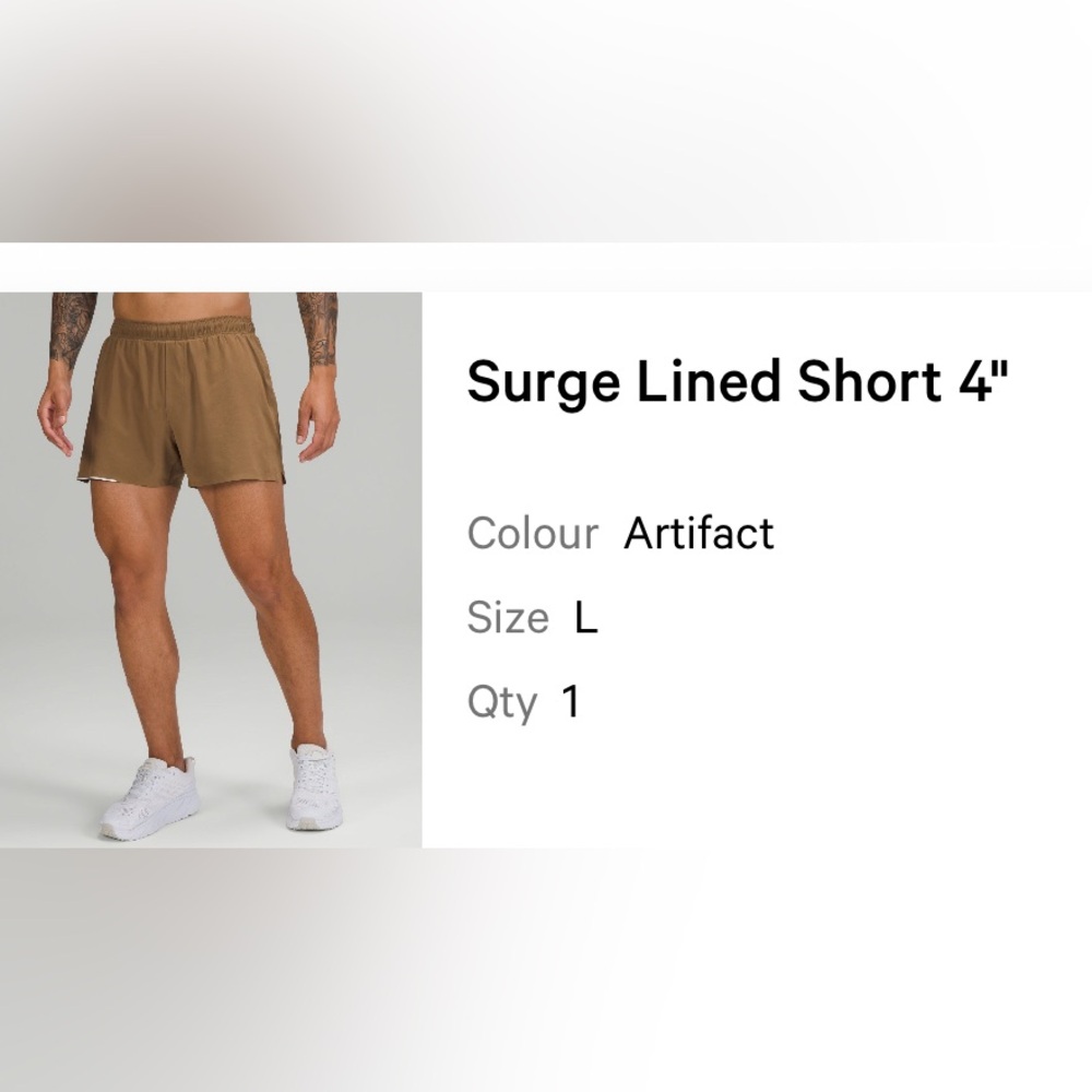 lululemon athletica Surge Lined Shorts - Brown